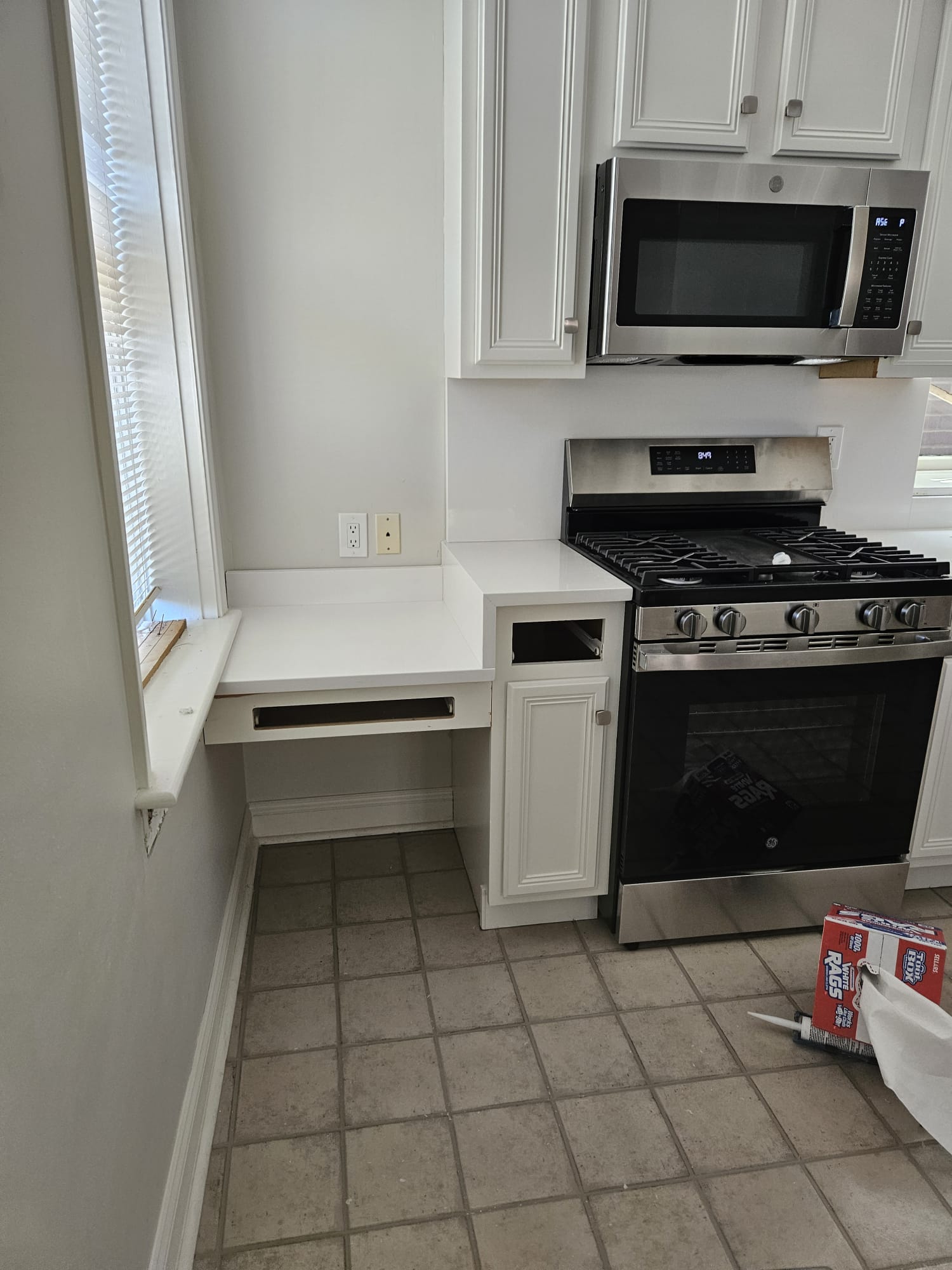 Granite bathroom counter